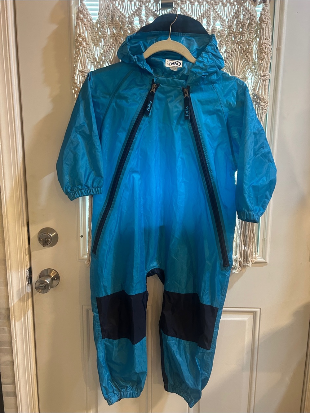 Tuffo. Kids Blue Waterproof One-Piece Rain Suit
